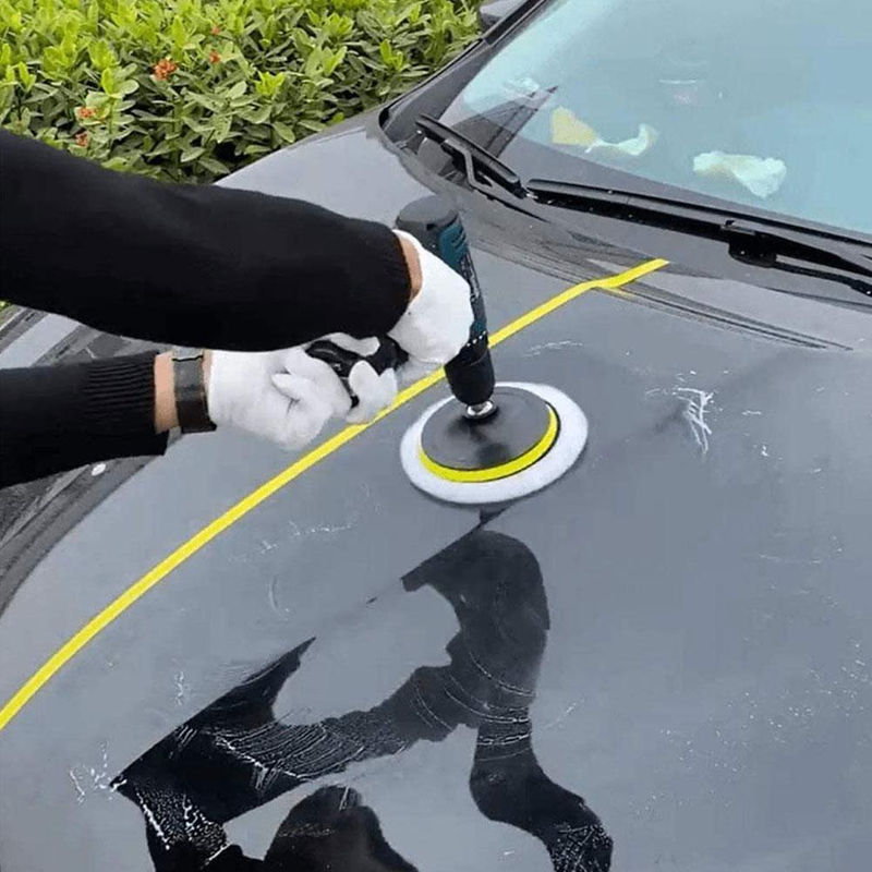 Thumbnail: Car Polish Pad 4inch For M10/M14 Soft Wool Machine Waxing Polisher Car Body Poli