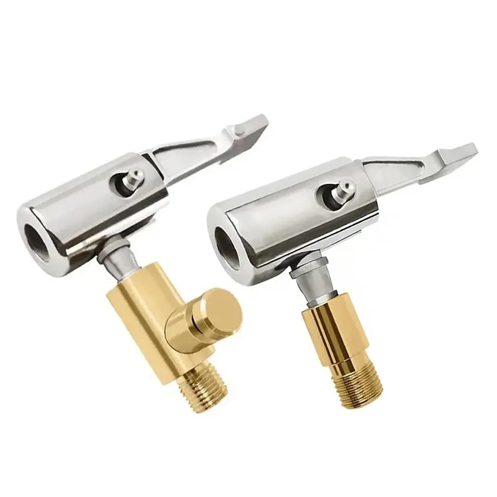 Thumbnail: Car Tire Nozzle Clamp Inflation Pump Quick Connector Nozzle Clip-on Adapter Port