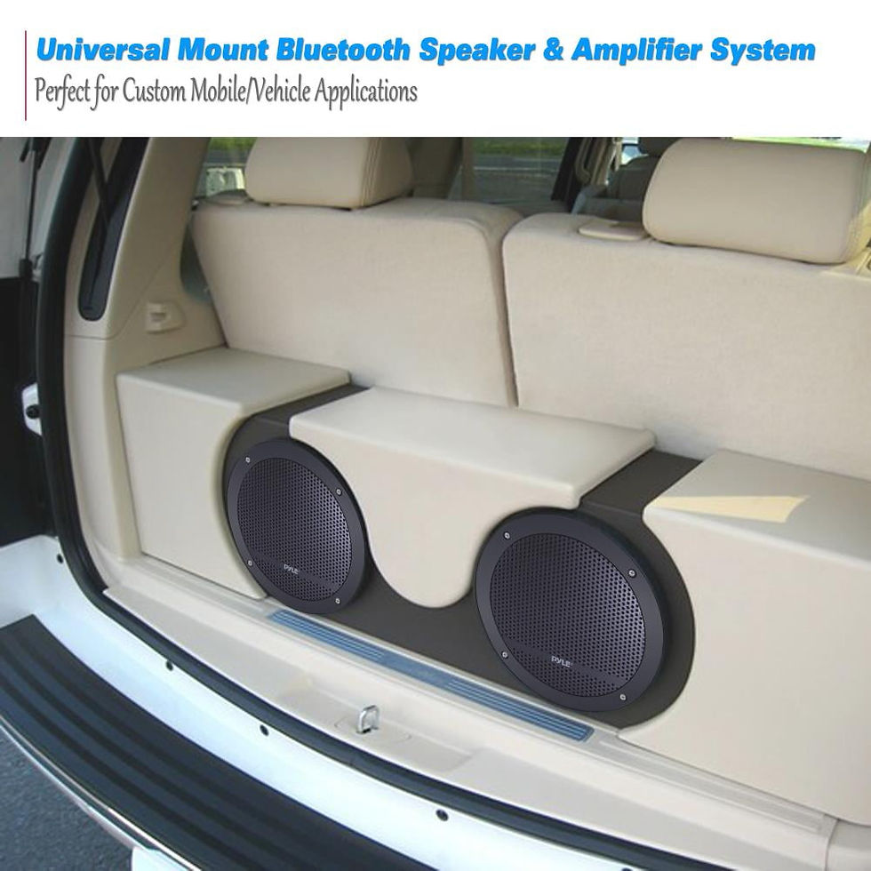 Thumbnail: Pyle PLMRKT9 - Universal Mount Bluetooth Speaker & Amplifier System - Marin..