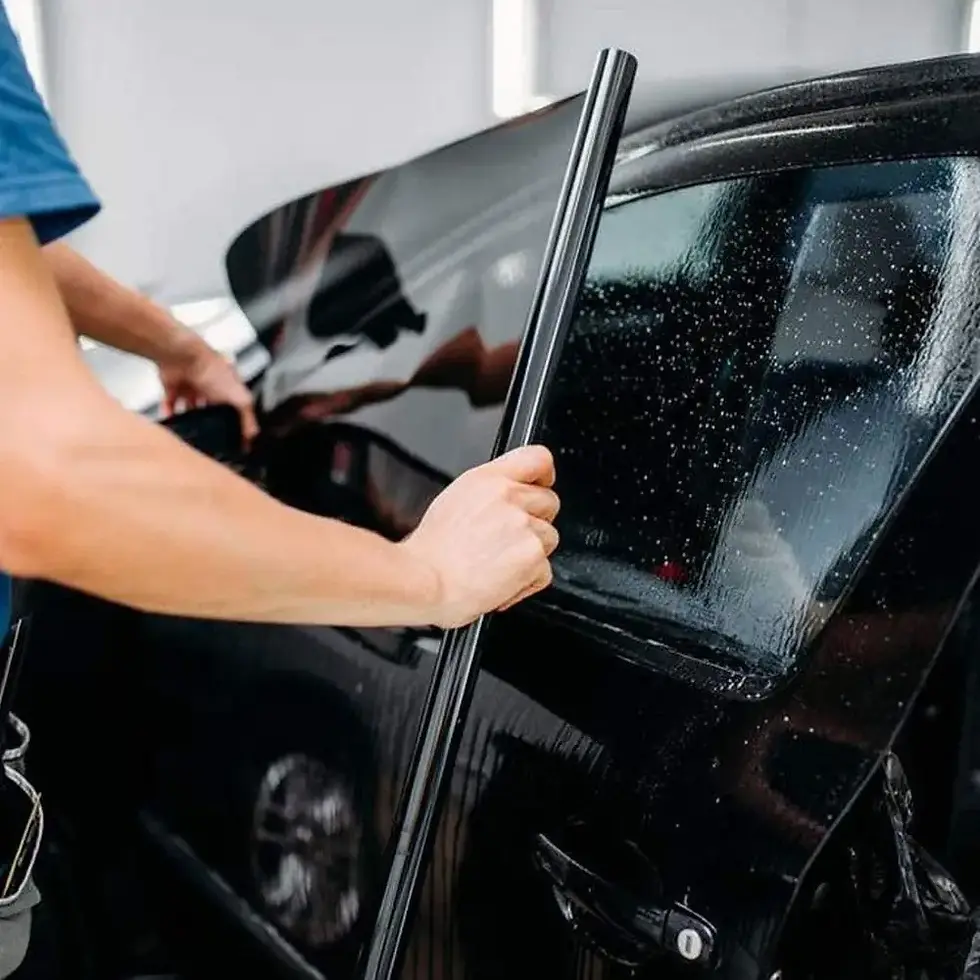Thumbnail: 1Roll 50x3m Black Car Window Tint Film Glass Sticker VLT 1%-50% Sun Shade Window