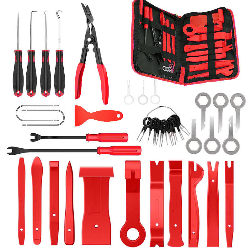 Thumbnail: Car Trim Removal Tool Pry Kit Car Panel Tool Stereo Removal Tool Kit Auto Hand-h