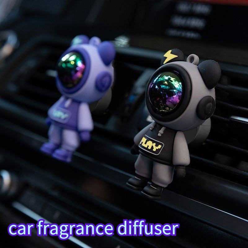 Car Air Outlet Perfume Clip Cartoon Astronaut Aromatherapy Clip Car Fresh Air fo