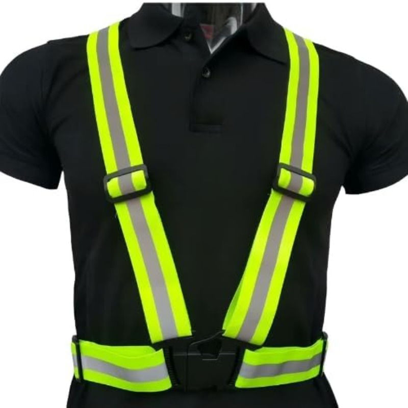 Thumbnail: Reflective Safety Vest - High Visibility Vest Adjustable Straps for Outdoor Jogg