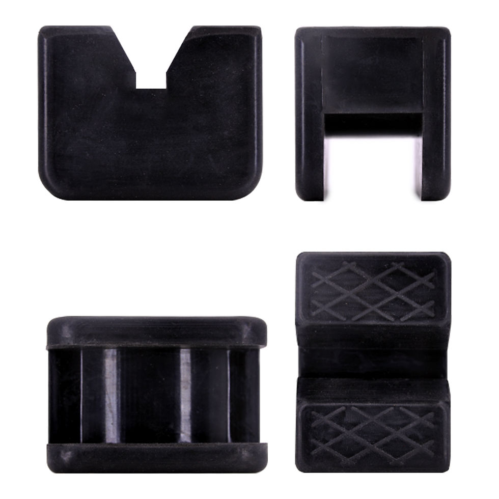 Thumbnail: Car Slotted Lift Jack Stand Rubber Pads Floor Adapters Frame Rail Pinch Lifting