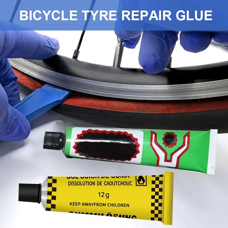 Thumbnail: Motorcycle Bicycle Tire Repairing Glue Inner Tube Tire Repair Glues Single Cold