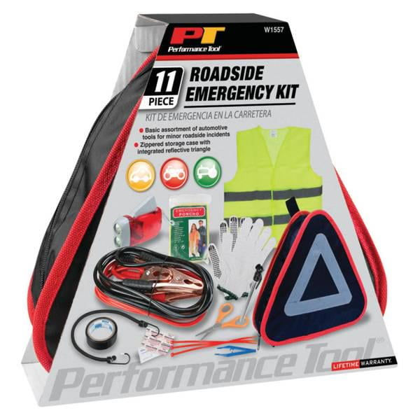 Thumbnail: Performance Tool Performance Tool 11-Piece Roadside Emergency Kit