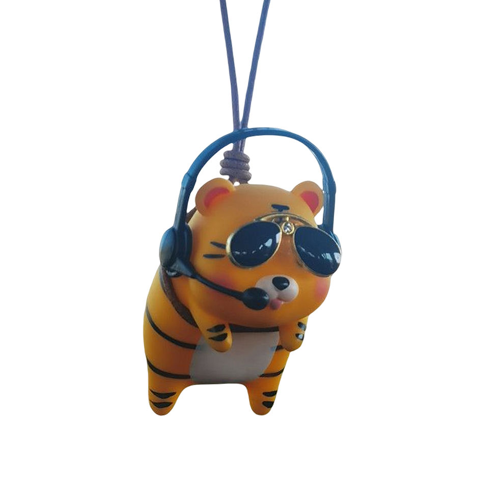 Thumbnail: Car Dashboard Ornament Pendant Swing Pig Auto Rearview Mirror Pendants Interior
