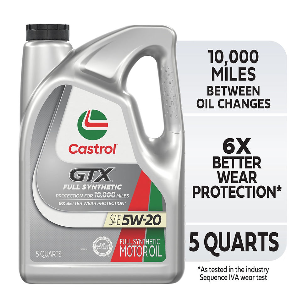 Thumbnail: Castrol GTX Full Synthetic 5W-20 Motor Oil 5 Quarts