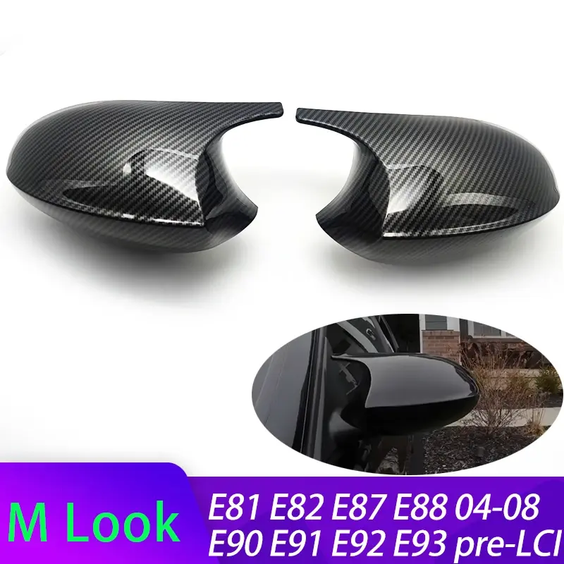 Replacement Rearview Side Mirror Covers Cap For BMW E90 E91 E92 E93 E81 E87 E82