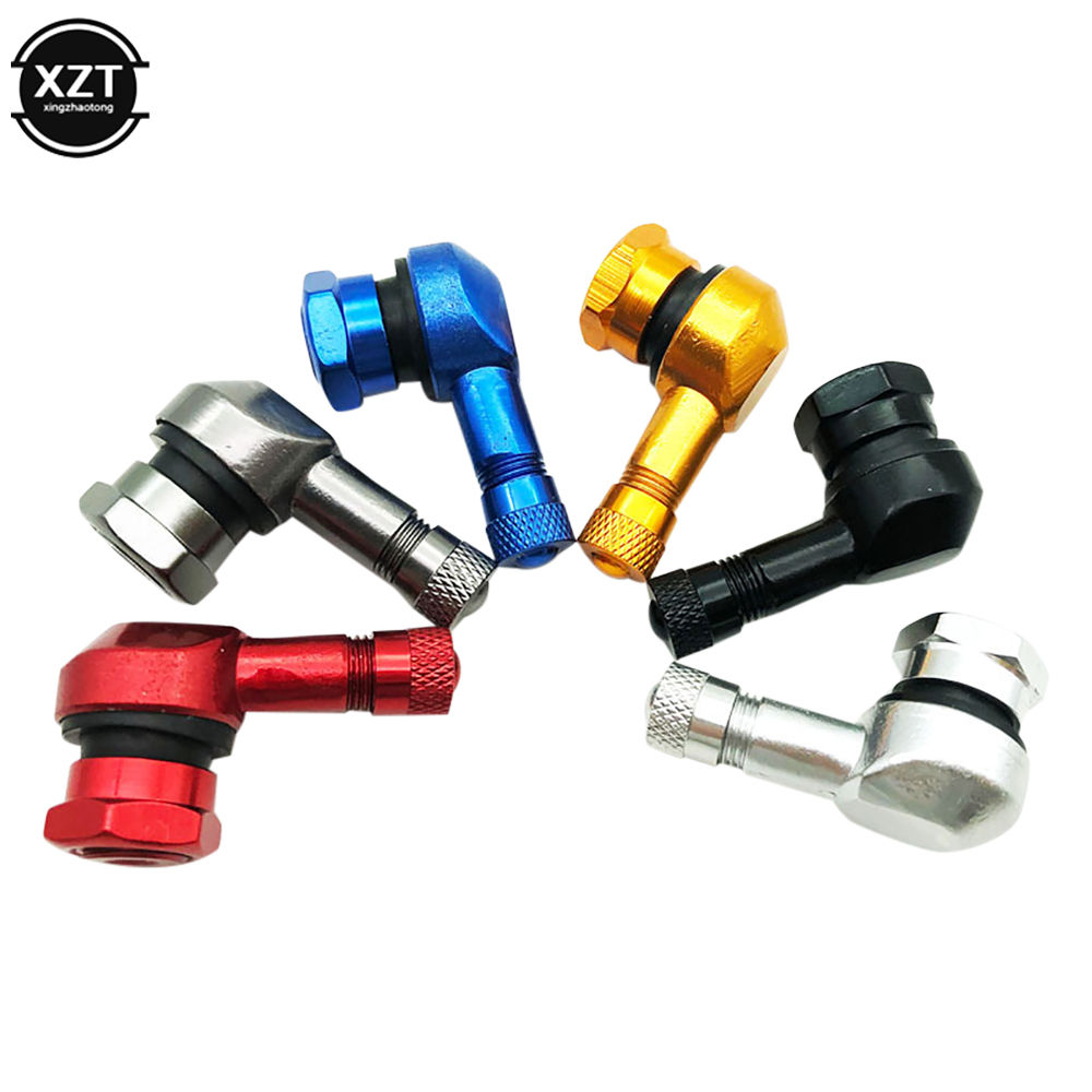 1PCS Aluminum Alloy Valve Motorcycle Rim 90 Degree Angle Motorcycle Wheel Tire T