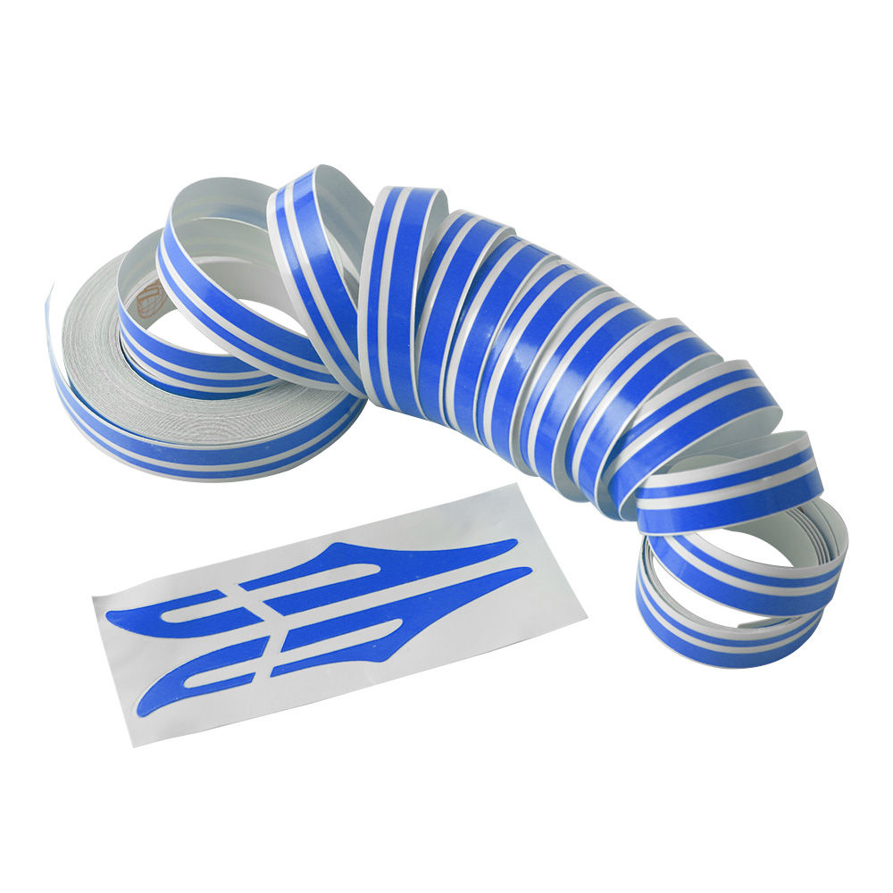 White Gold Silver Double Line 12mm Pin Stripe Tape Decal Vinyl Car Stickers Stea