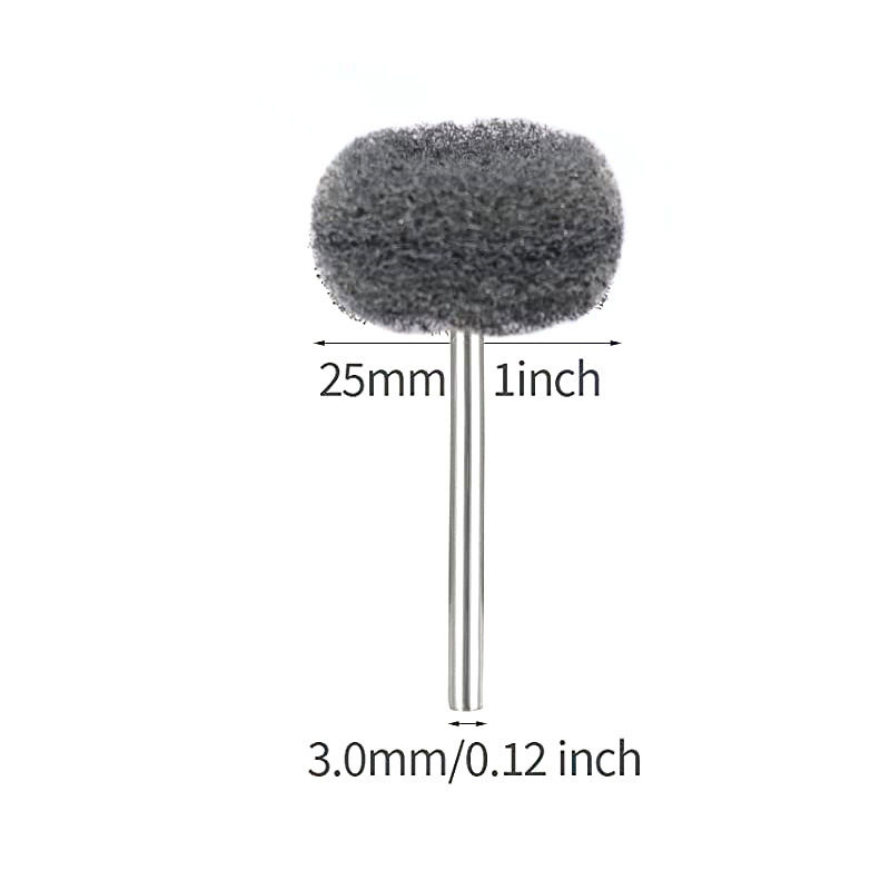 Thumbnail: 10-50pcs Scouring Pad for Mini Drill Abrasive Brush 2.35mm Shank Buffing Wheel N