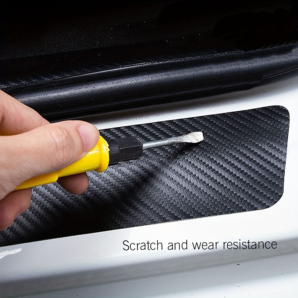 Thumbnail: Carbon Fibre Threshold Protection Strip Door Decorative Strip Sticker for JAC Re