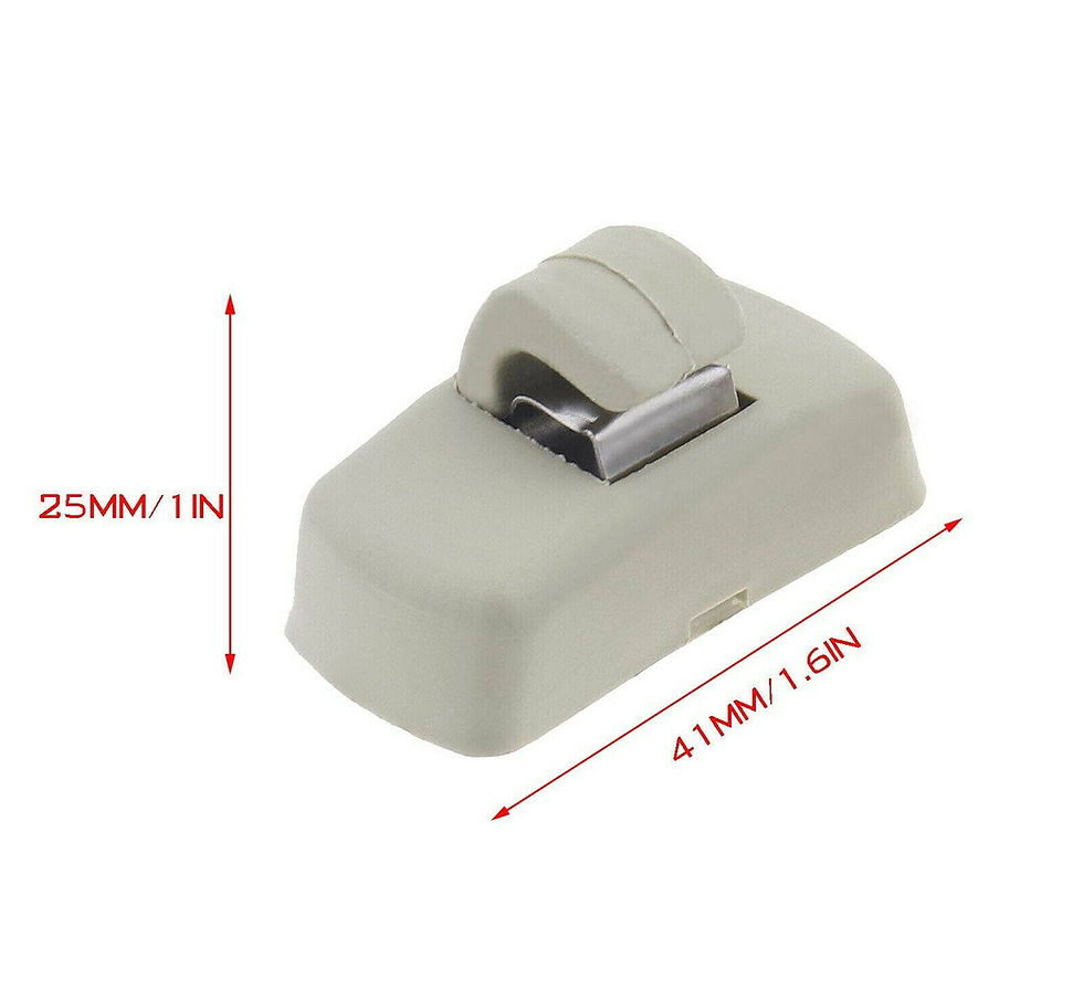 Thumbnail: Pack of 2 Sun Visor Interior Clip Fit For VW Transporter T4 T5 T5.1 T6 3B0857563