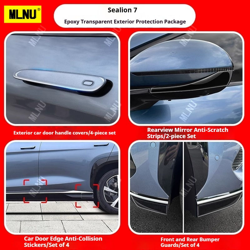 Thumbnail: Accessories For BYD Sealion 7 2025/2024-Door Handle Protector,Epoxy Resin,Scratc