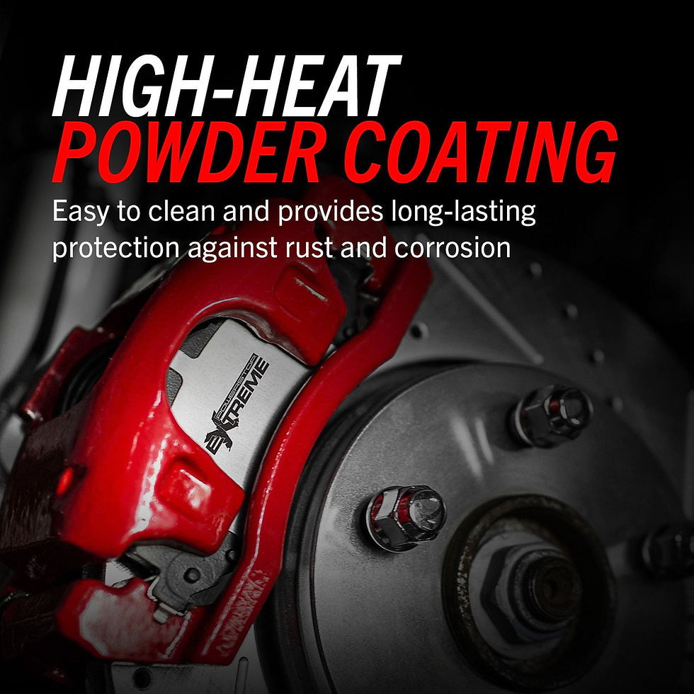 Thumbnail: Power Stop Rear Pair of Red Powder Coated Calipers S4894