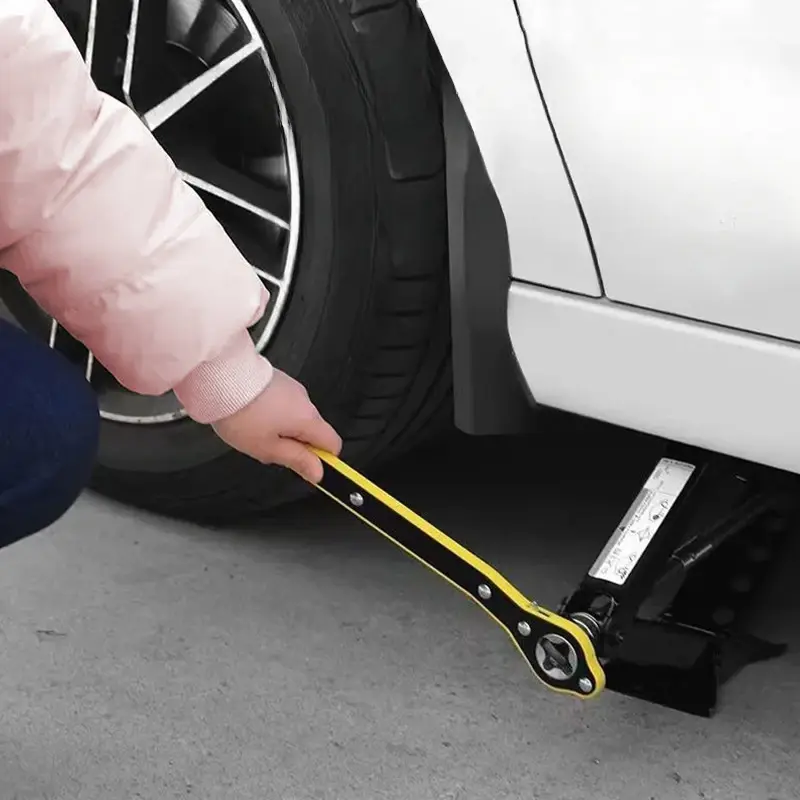 Thumbnail: Auto Labor-Saving Jack Ratchet Wrench – Tire Removal Cross Wrench Tool