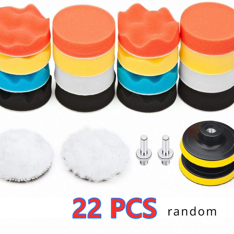 Thumbnail: 5/11/22/39 pcs Car Polishing Sponge Pads Kit Foam Pad Buffer Kit Polishing Remov