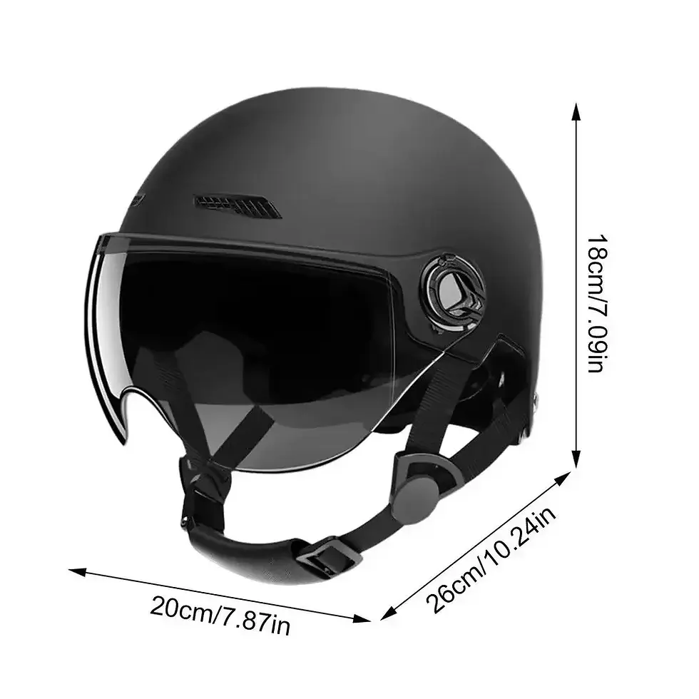 Thumbnail: Motorcycle Helmet Safe and Comfortable Adult Lightweight Safety Helmet with Gogg