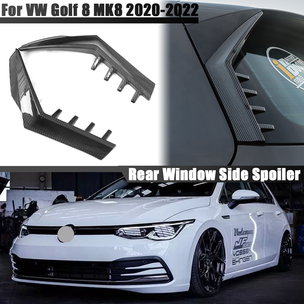 2Pcs Rear Window Side Spoiler Wing For Volkswagen VW Golf 8 MK8 GTI GTD TSI TDI
