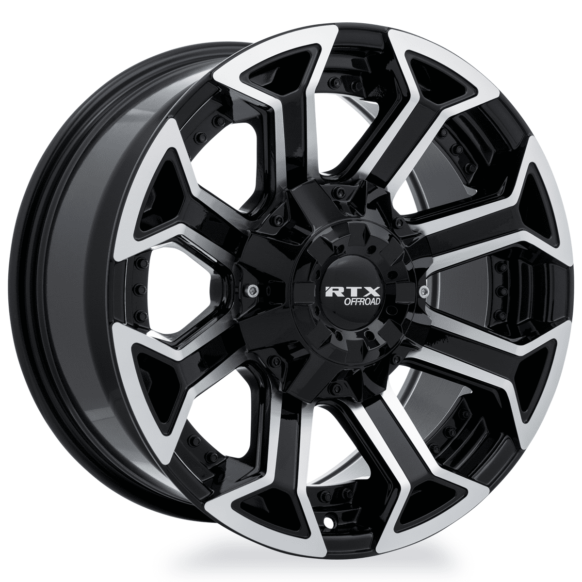 RTX Peak 18x9 8x170 ET18 CB125 Gloss Black Machined Wheel