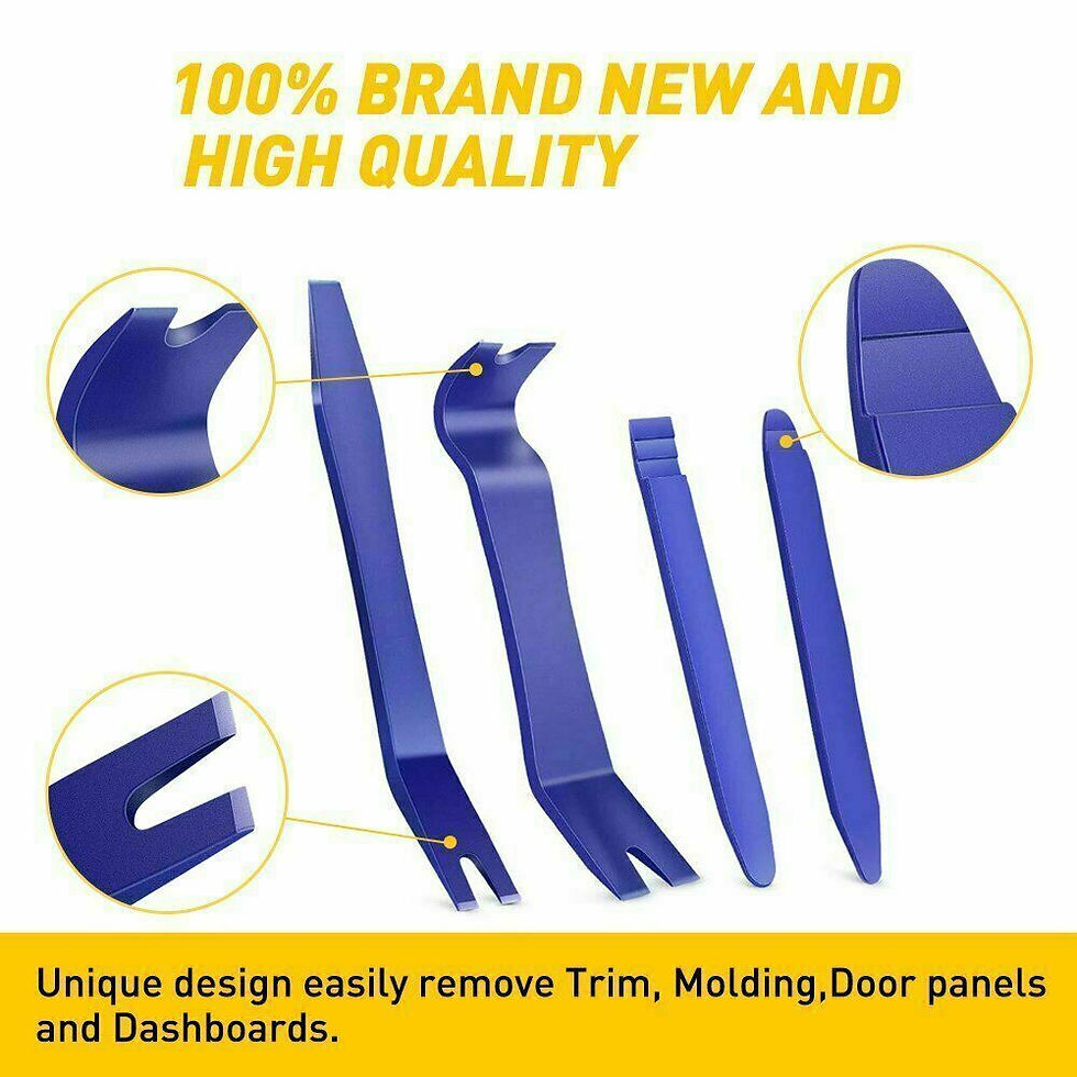 Thumbnail: Car Trim Removal Tool Kit Set Door Panel Fastener Rivets Bumper Remover Auto Das