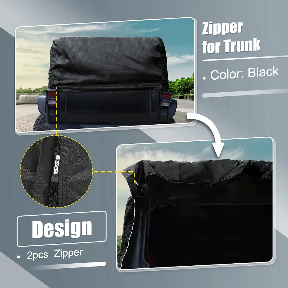 Thumbnail: X Autohaux Car Body Cover for Jeep Wrangler JK JL Hardtop 2 4 Door 2007-2021 Out