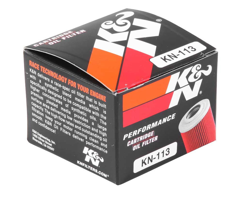 Thumbnail: K&N KN-113 Motorcycle Oil Filter: High Performance, Premium, Designed to be..