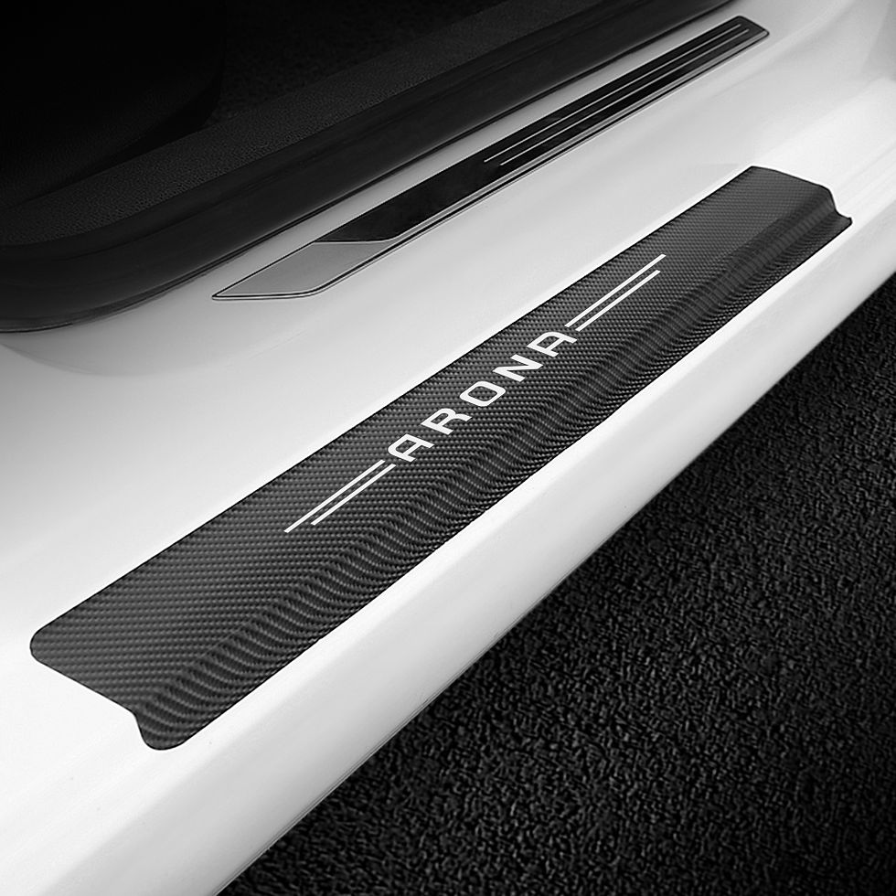 Thumbnail: Car Door Threshold Sticker Carbon Protector Sill Guards Decals Auto Accessory Fo