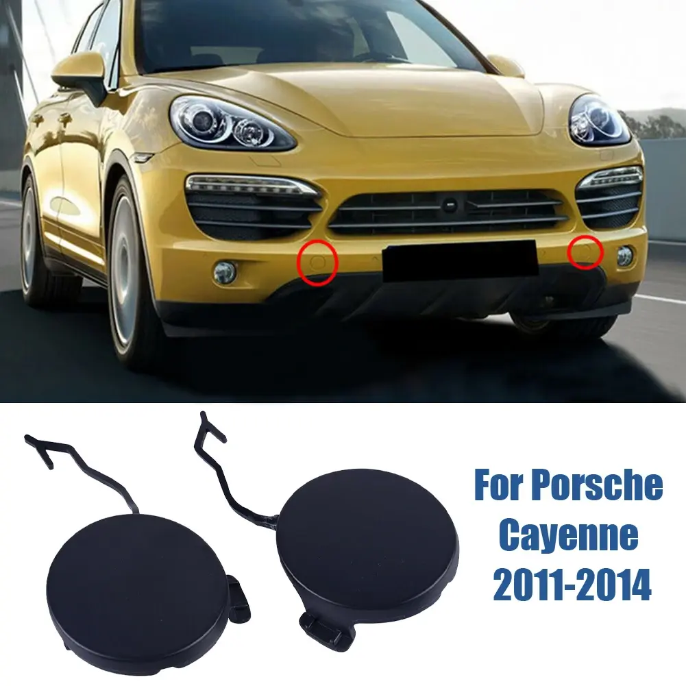 2pcs car Front Bumper Tow Hook Eye Cap Cover for Porsche for Cayenne 2011-2014 B