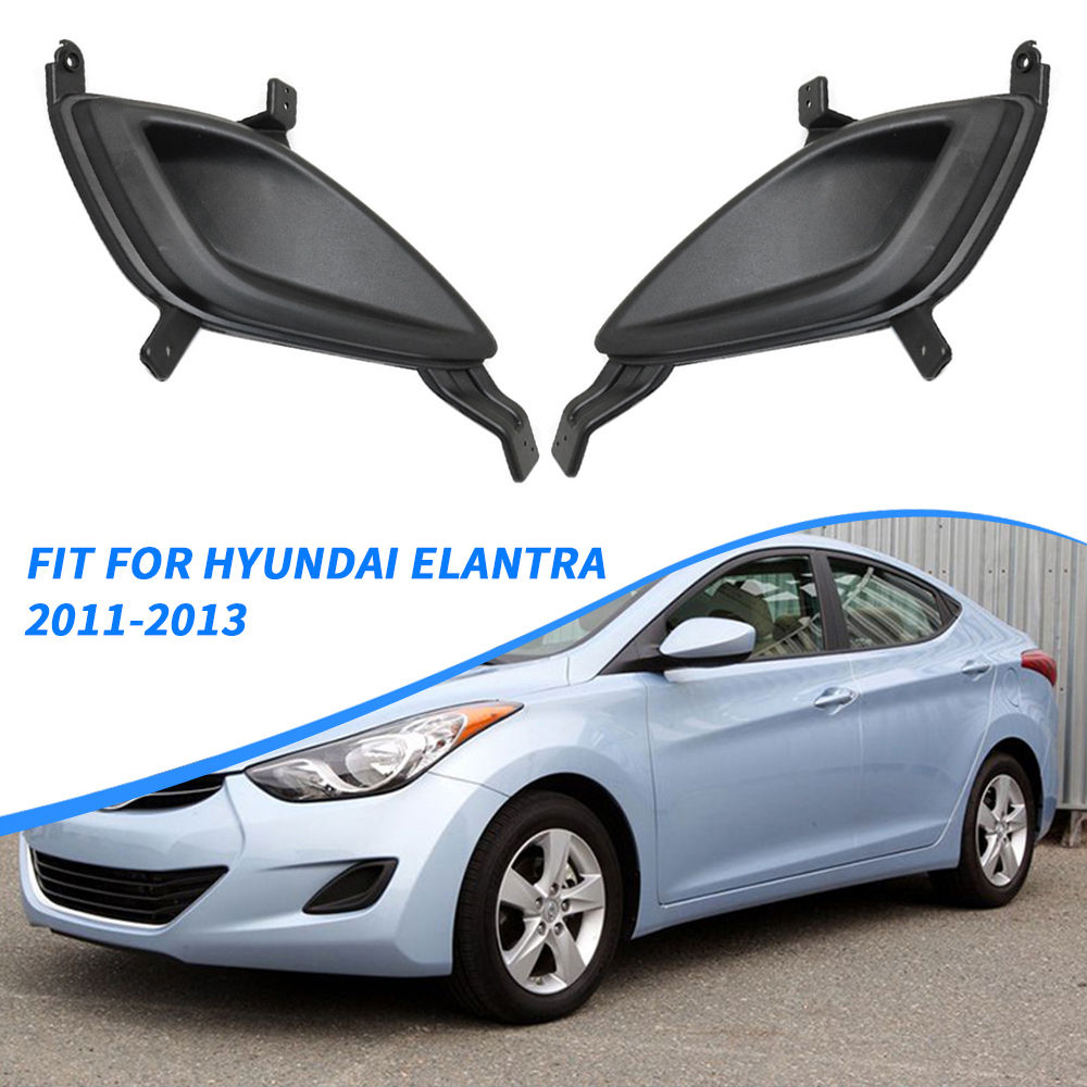 2Pcs Front Bumper Fog Lamp Cover For Hyundai ELANTRA 2011 2012 2013 Fog Light Lo