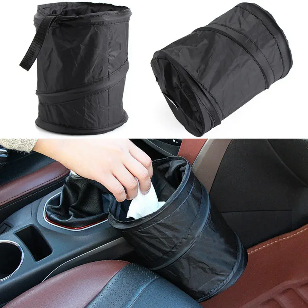 Foldable Oxford Cloth Car Trash Bag Multifuntional Automobile Trash Bin Auto