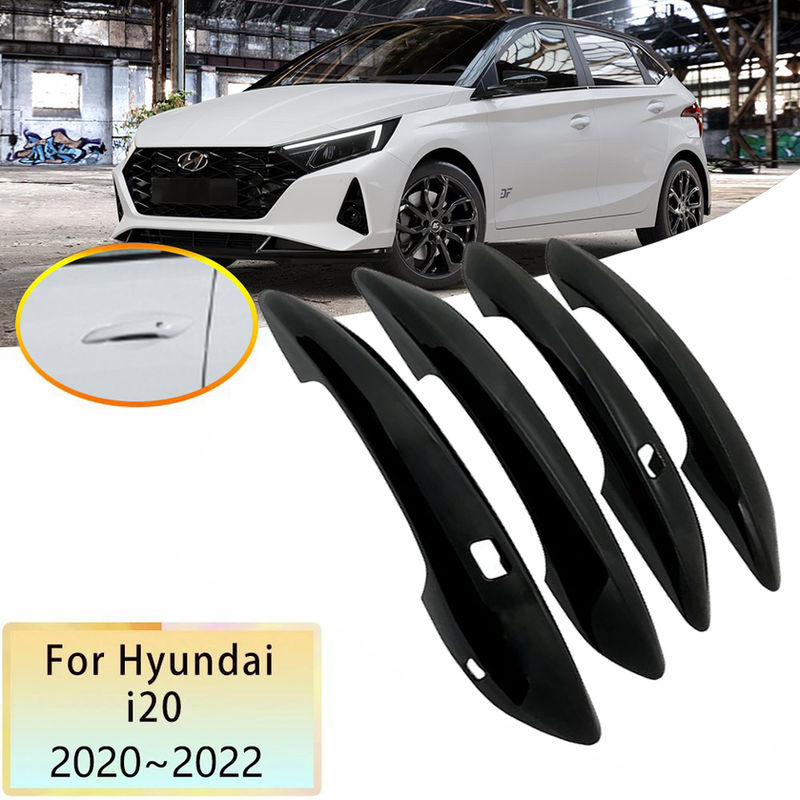 For Hyundai i20 Accessories BC3 BI3 MK3 2022 2021 2020 Bright Black Door Handle