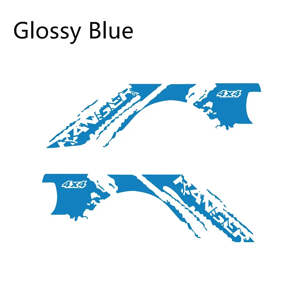 Thumbnail: 2Pcs Pickup Stickers Car Trunk Side Decals For Ford Ranger Truck 4x4 Graphics Vi