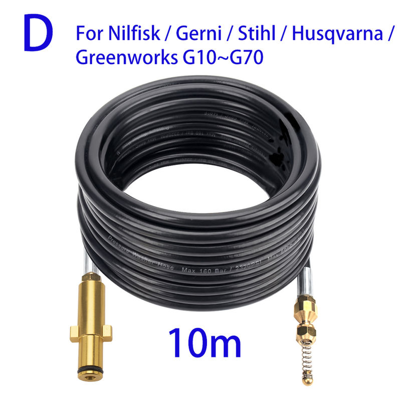 Thumbnail: 10m High Pressure Washer Pipeline Sewage Dredging Jet Hose Sewer Drain Jetting K