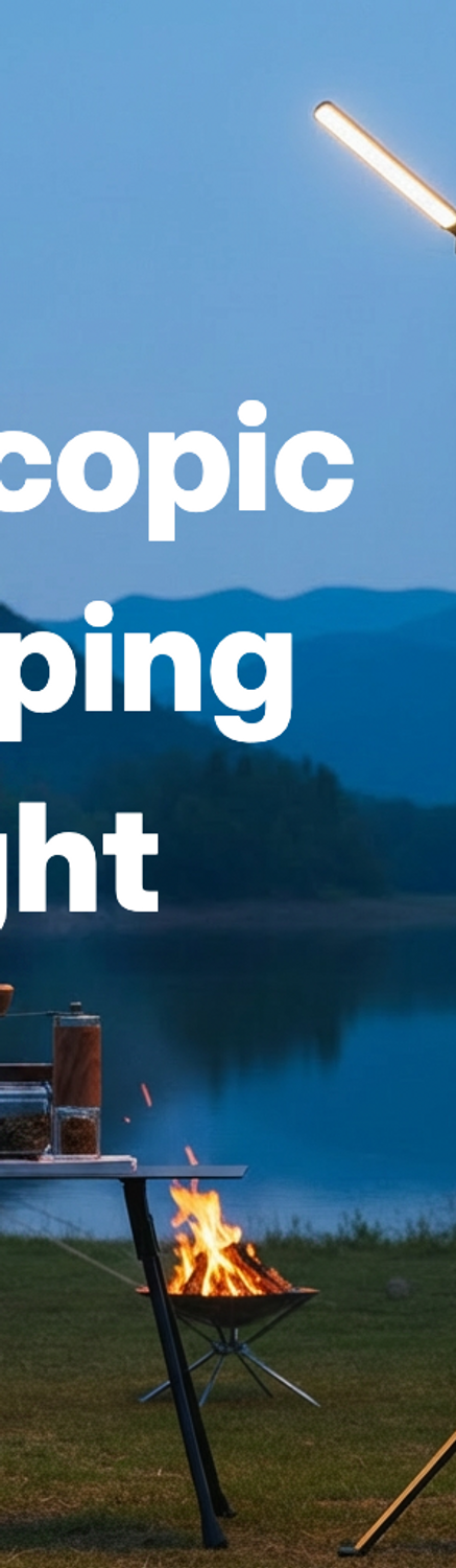 Camping Light Telescopic , Collapsible Outdoor Light, Electric Lantern, 15600mAh