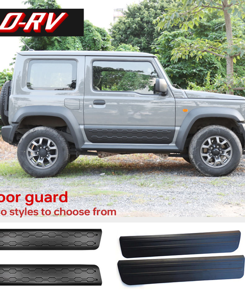 2PCS Car door guard Body Exterior Side Door Anti-scratch Guard Plate Protecte Co