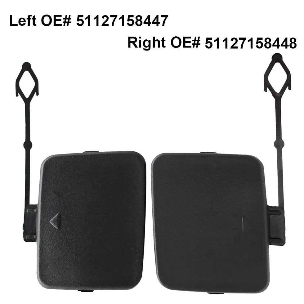 Thumbnail: Pair Car Bumper Rear Tow Hook Cover Towing Hook Eye Cap For BMW X5 E70 2006-2011