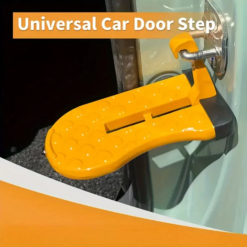 Thumbnail: 1 Aluminum Alloy Car Door Foot Pedal Assist Hook Top，Foldable Roof Rack Door Ste