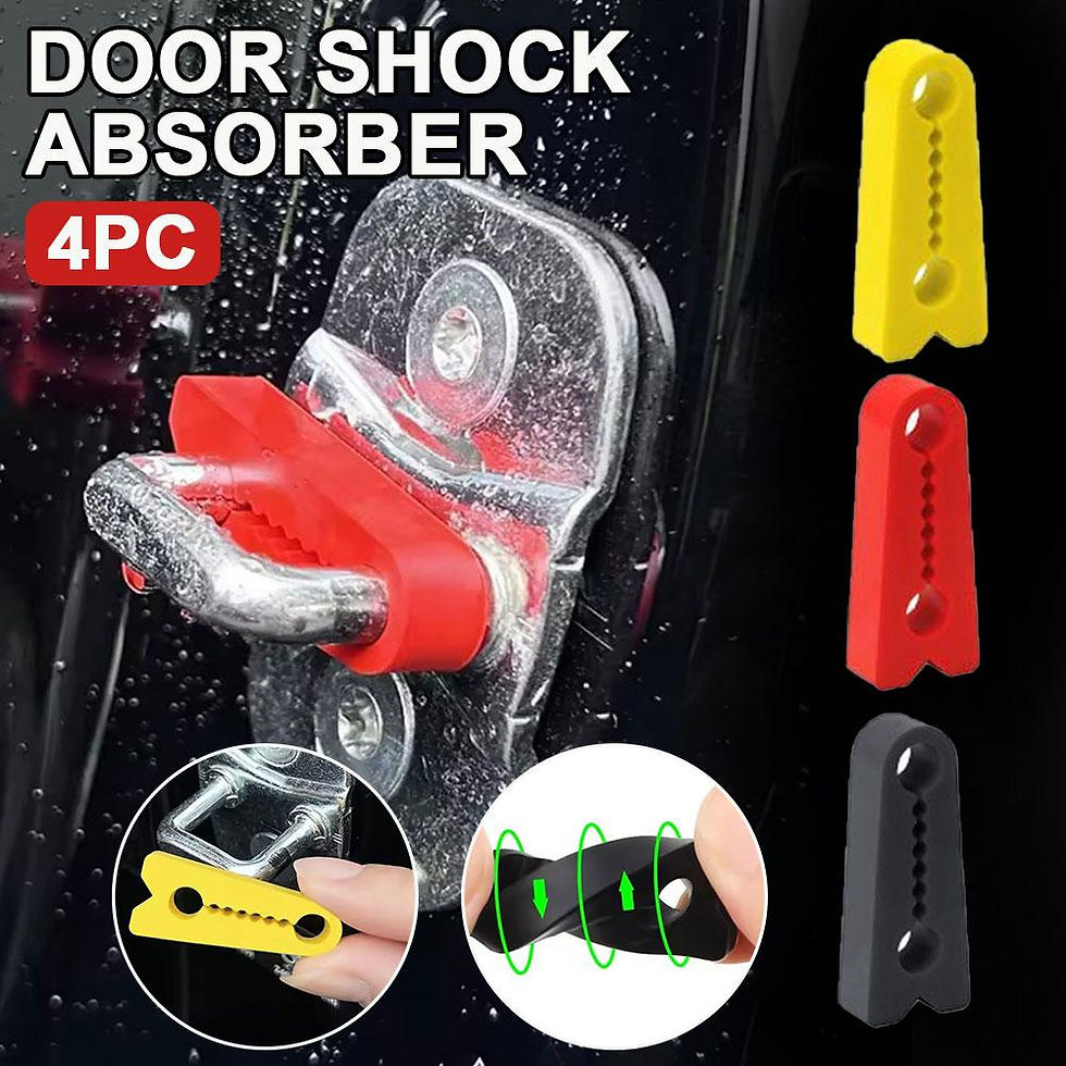 Thumbnail: 4Pcs Car Silicone Door Lock Cover Shock Absorber Protective Sticker Universal An