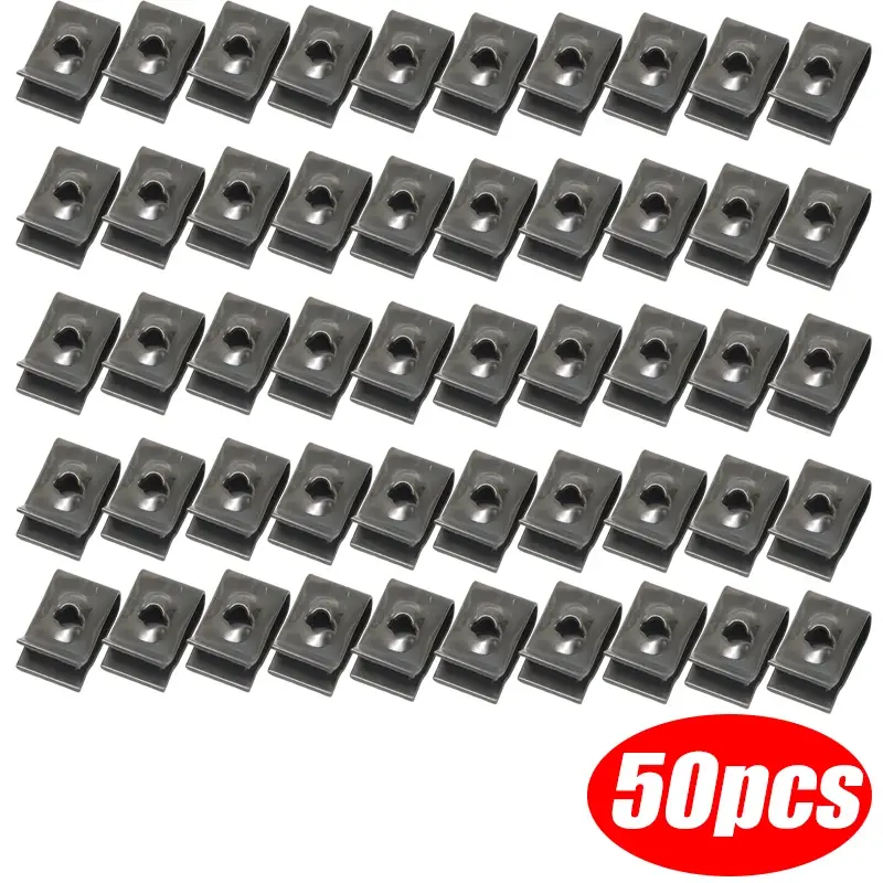 Thumbnail: Car Motorcycles Metal Screw Fastener Clips U-Type Clip with Screw Anti-rust Prot