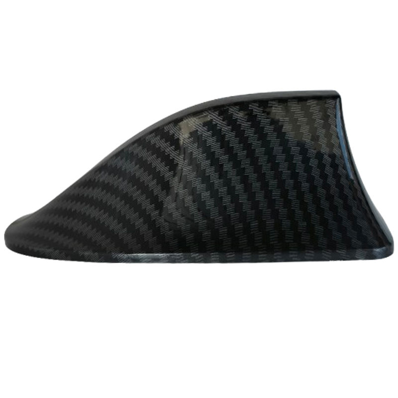 Thumbnail: New Universal Carbon Fiber Look Car Roof Top Mount Shark Fin Aerial Antenna Topp