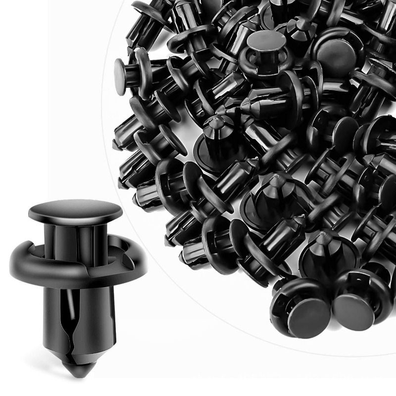 Thumbnail: 50pcs 10mm Hole Car Nylon Rivet Fastener Bumper Clip Retainer Screw Fender For H