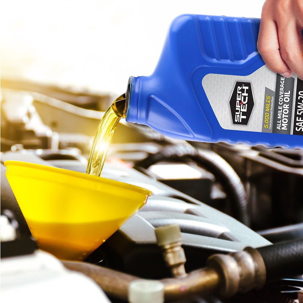 Thumbnail: Super Tech All Mileage Synthetic Blend Motor Oil SAE 5W-20 1 Quart