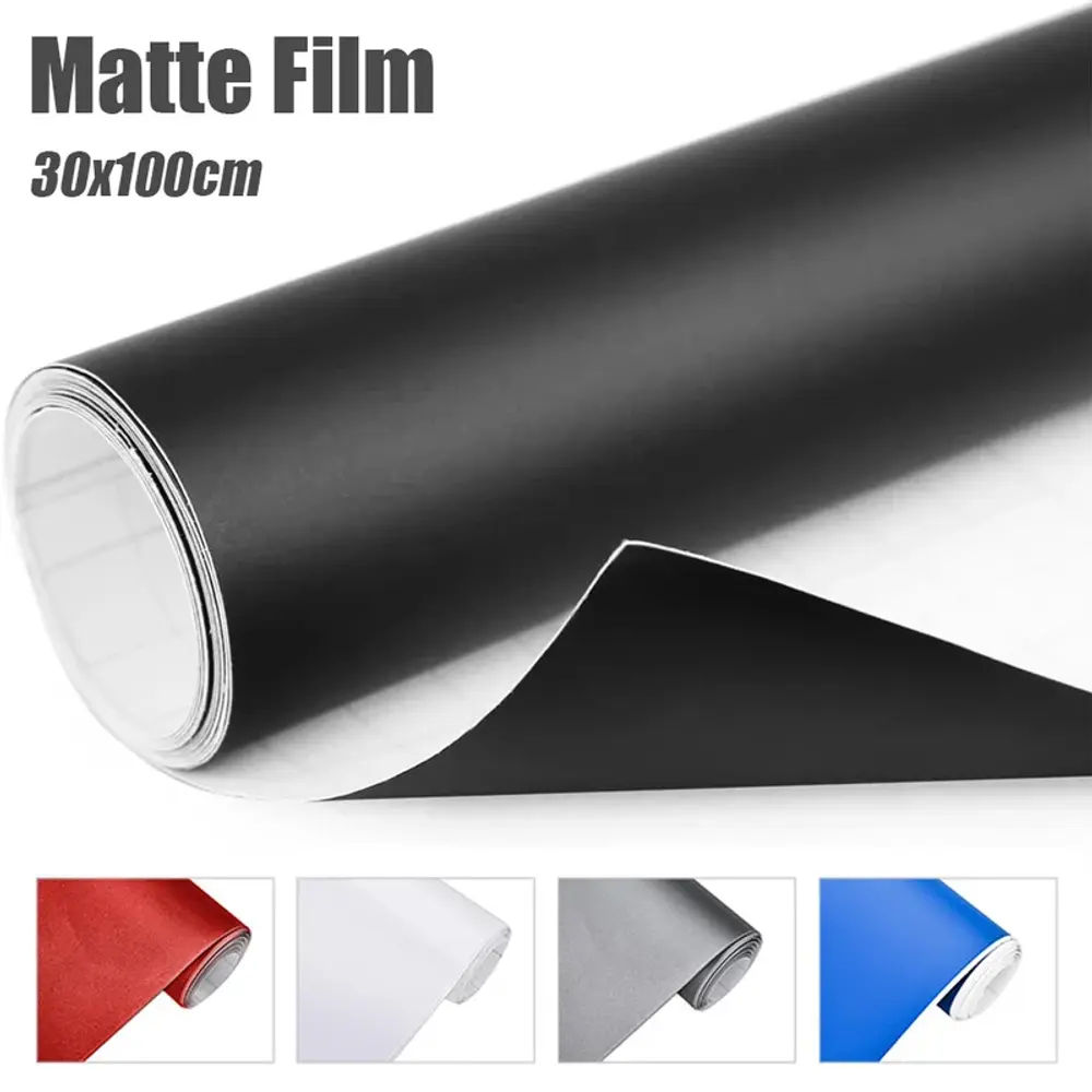 Black Matte Vinyl Film Stickers for Auto Exterior and Interior Styling Decor Car