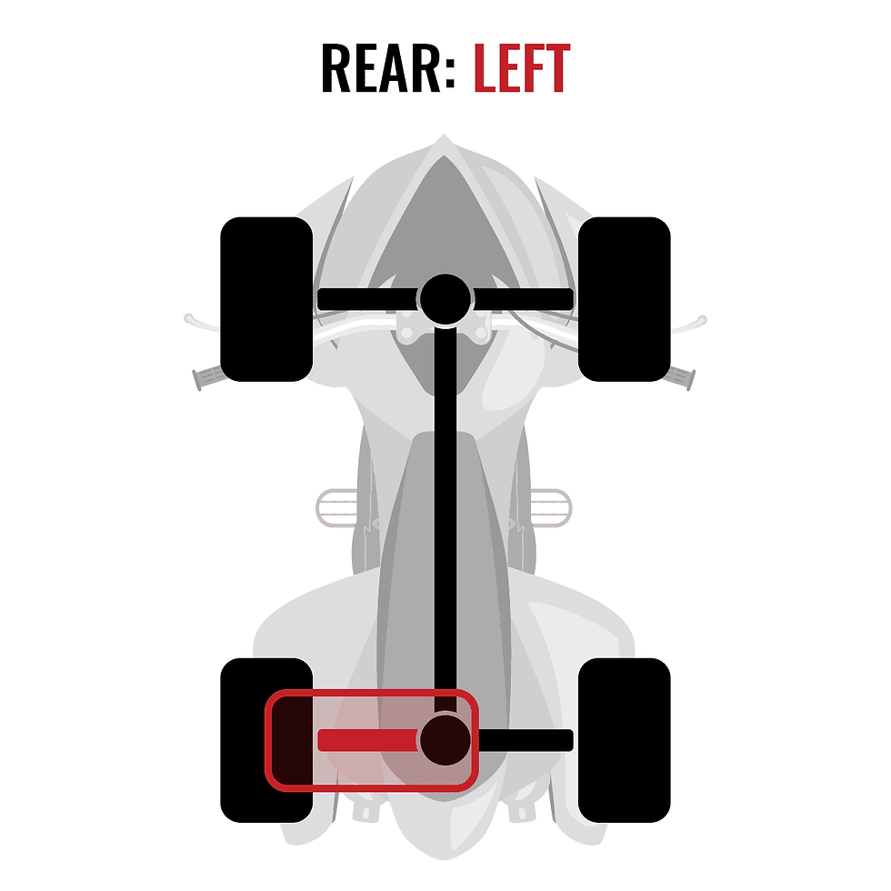Thumbnail: Sixity XT Rear Left Axle compatible with Kawasaki KRF800 Teryx Camo LE KRT8..