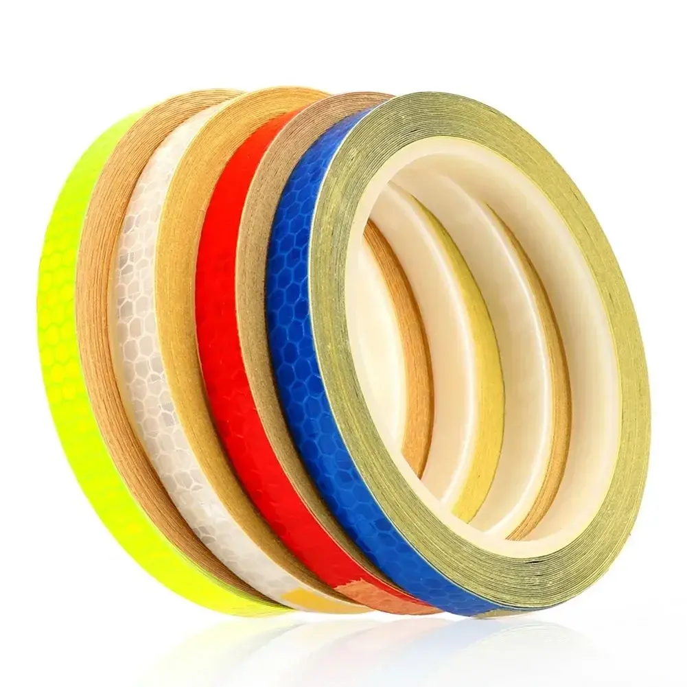 8m Reflective Tape PVC Bicycle Wheels Reflect Fluorescent Sticker Bike Reflectiv
