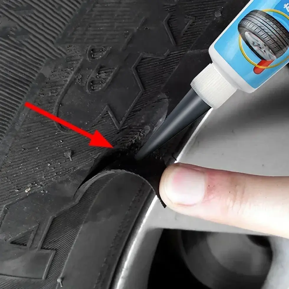 Thumbnail: Tire Repair Black Glue Strong Rubber Wear-resistant Non-corrosive Car Instant St