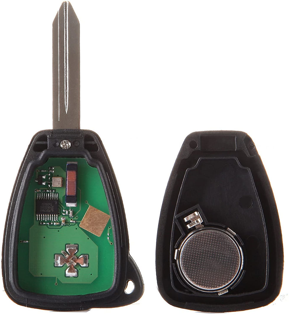 Thumbnail: ECCPP Replacement fit for Uncut 315MHz Keyless Entry Remote Key Fob Jeep Do..