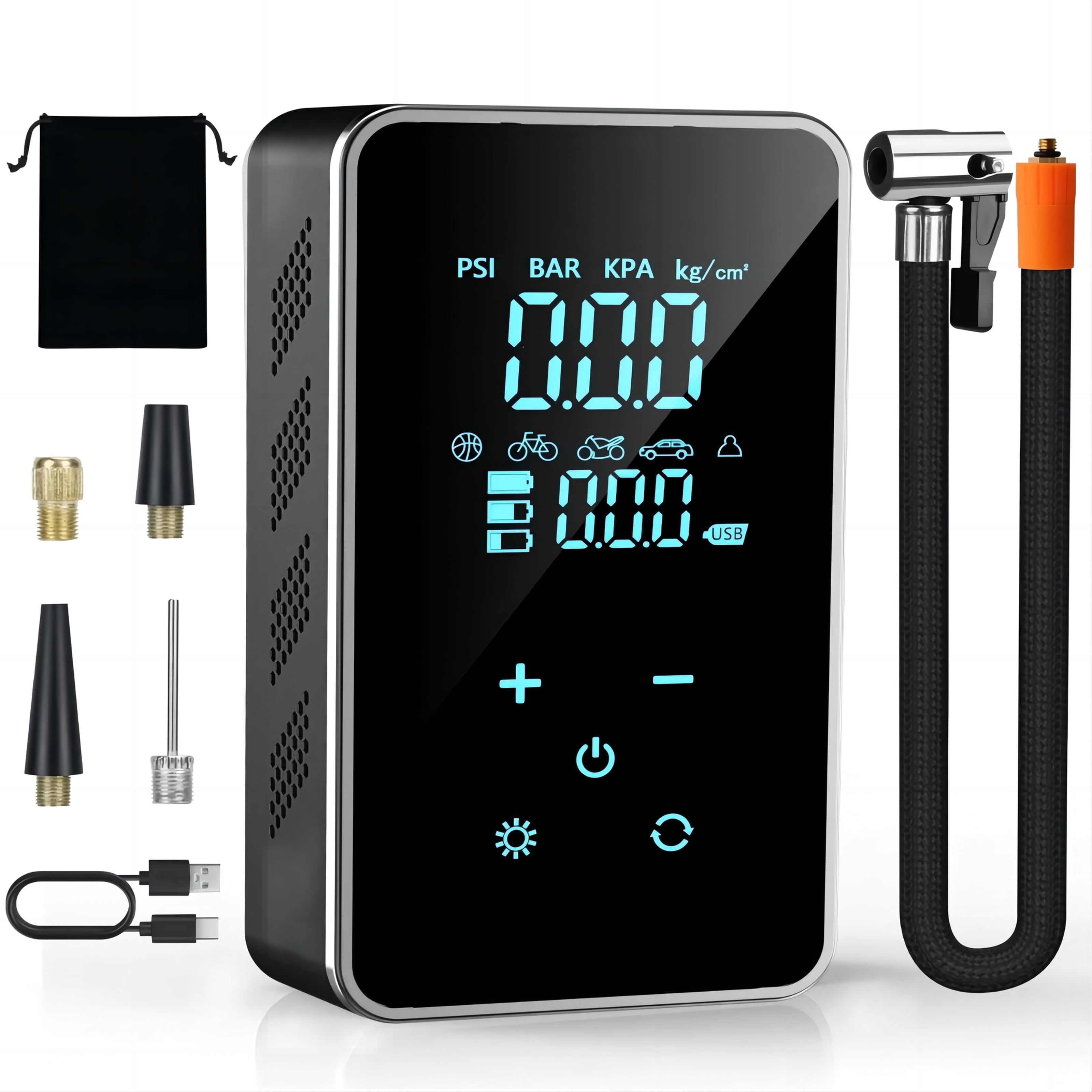 Tire Inflator Portable Air Compressor-Air Pump for Car-18000Mah Electric Air Com